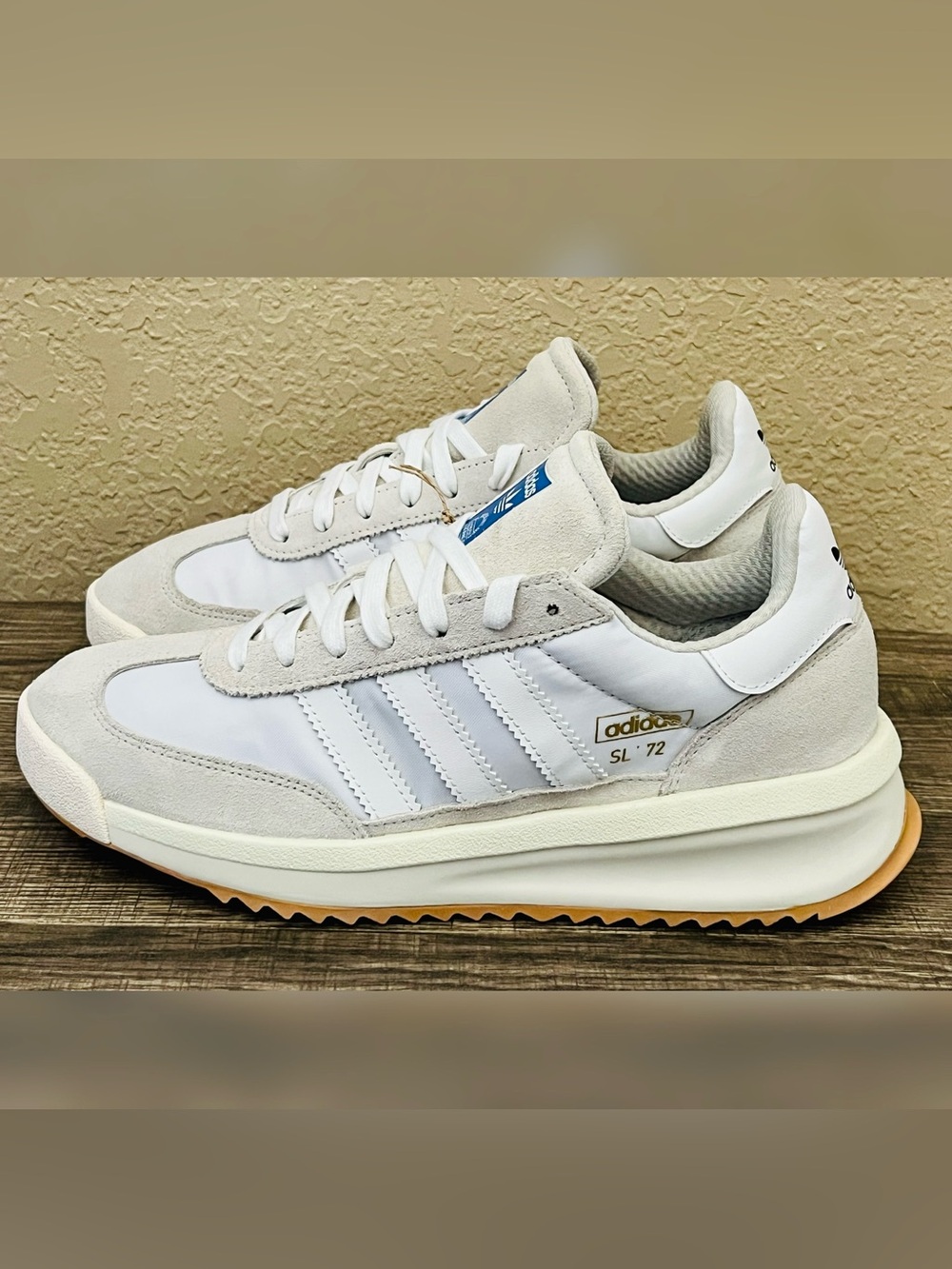 Adidas SL72 RTN Crystal White Grey Shoes Men’s Size - 8.5